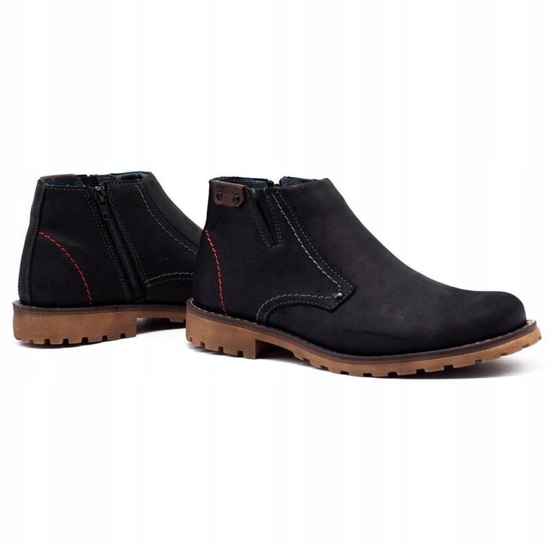 Olivier Bottes masculines 815 Chaussures en cuir noir le noir 3