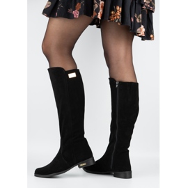 Olivier Boots isolés pour femmes en cuir à la mode noir noir le noir 3