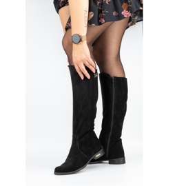 Olivier Boots isolés pour femmes en cuir à la mode noir noir le noir 5