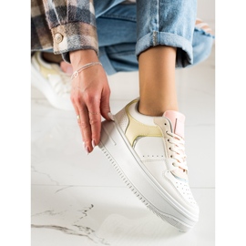 TRENDI Baskets colorées à la mode blanche multicolore 3
