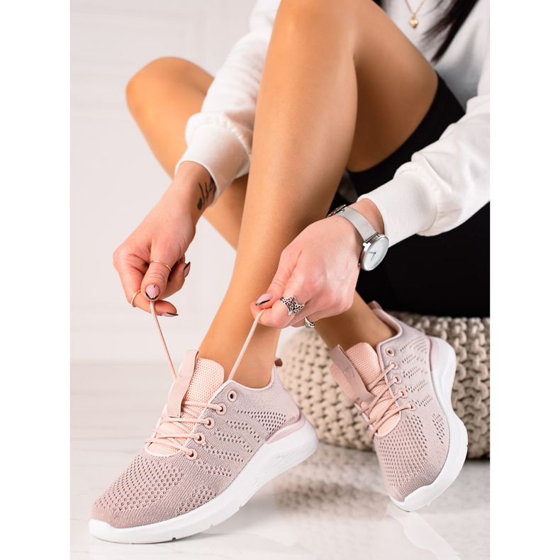 TRENDI Chaussures Rose Clair 1