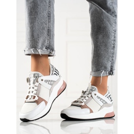 Baskets mode VINCEZA blanc 1