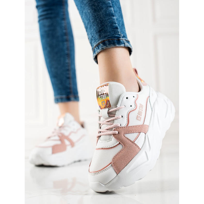 Baskets femme Big Star JJ274602 blanche 1