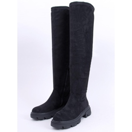 PA1 Bottes en daim noires Wanted le noir 5