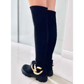 PA1 Bottes en daim noires Wanted le noir 3