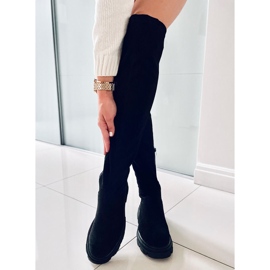 PA1 Bottes en daim noires Wanted le noir 4