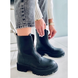 PA1 Bottes militaires Laura noires le noir 2