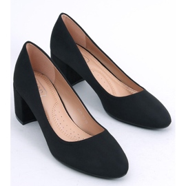 Escarpins à talons bas de Louise Black le noir 2
