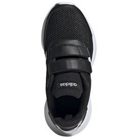 Chaussures Adidas Tensaur Run C Jr EG4146 blanche le noir 1