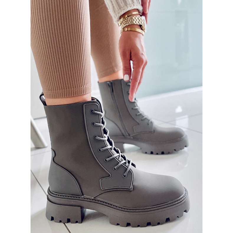 PA1 Bottines à lacets Tamar Green vert 2