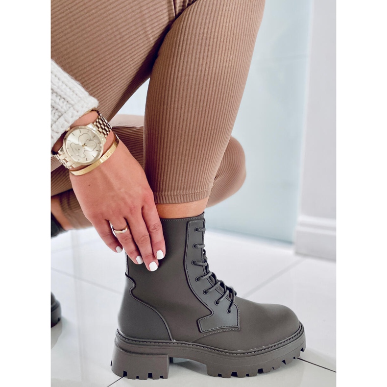 PA1 Bottines à lacets Tamar Green vert 1