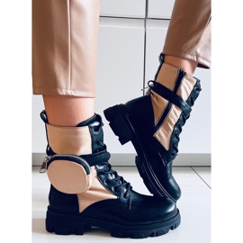 Bottines à lacets Victor Beige 2