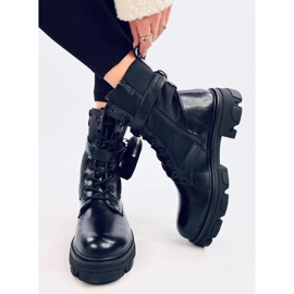 Bottines à lacets Victor Noir le noir 1
