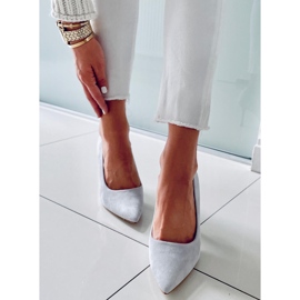 PA1 Escarpins femme en daim Giorgia Grey gris 2