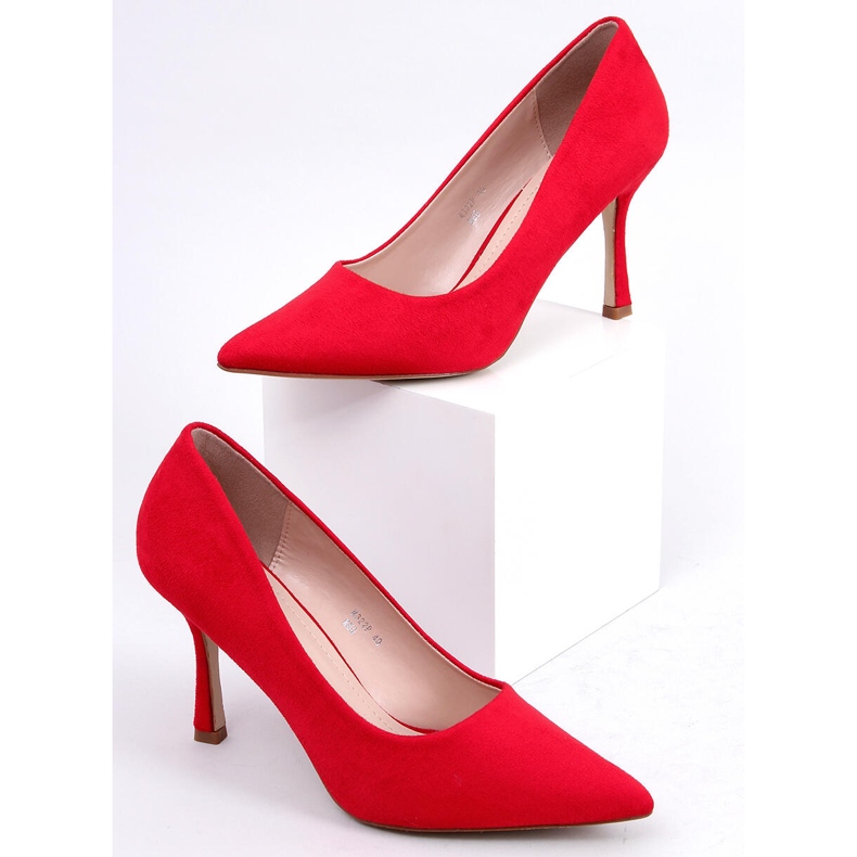 PA1 Escarpins femme en daim Giorgia Red rouge 1