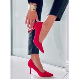 PA1 Escarpins femme en daim Giorgia Red rouge 2