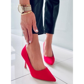 PA1 Escarpins femme en daim Giorgia Red rouge 4