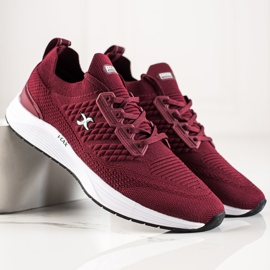 I-CAX Baskets de sport confortables rouge 2