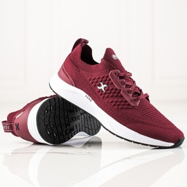 I-CAX Baskets de sport confortables rouge 1