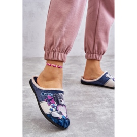 BEFADO S.A. Chaussons Befado Teddy Bear Avec Coeur 155D210 Bleu Marine 2