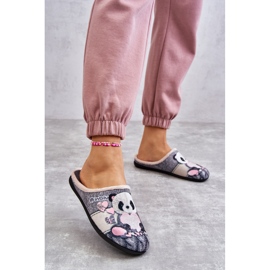 BEFADO S.A. Chaussons Befado Panda Avec Coeur 155D209 Gris 2 BEFADO S.A. Chaussons Befado Panda Avec Coeur 155D209 Gris 2