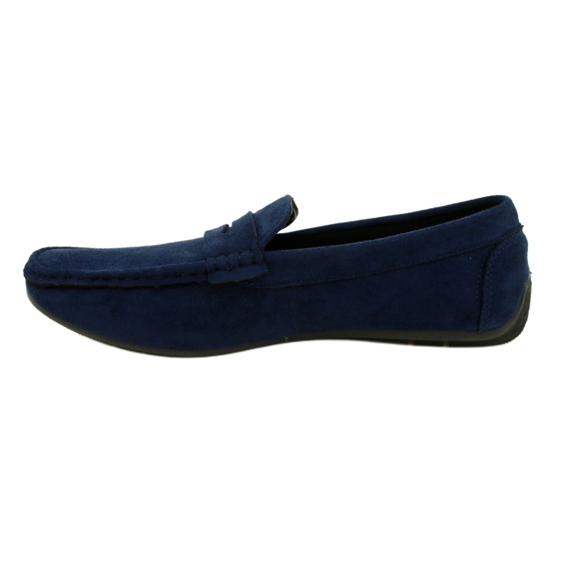 NEWS Mocassins homme bleu marine 21MN26-4020 1