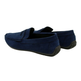 NEWS Mocassins homme bleu marine 21MN26-4020 3