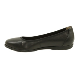 Ballerines confortables Caprice en cuir 22150-20 022 Nappa noir 2