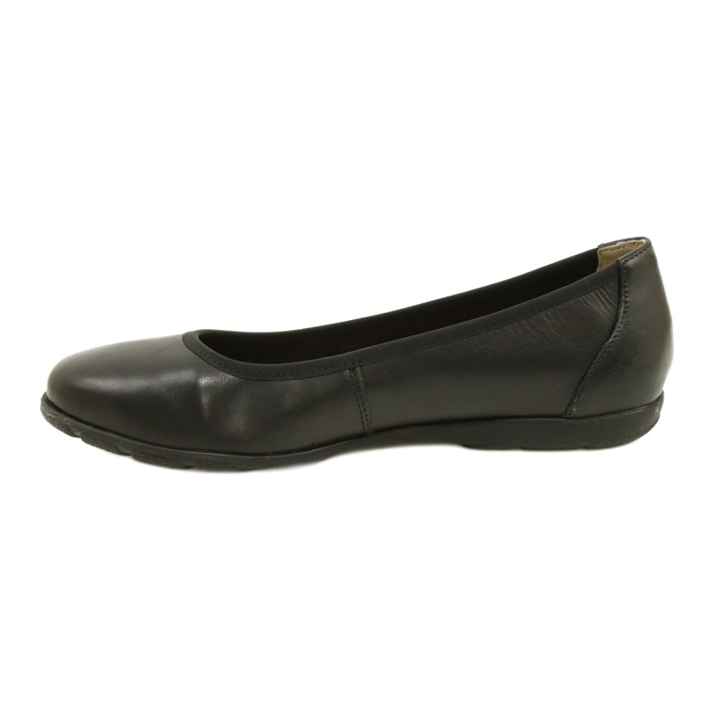 Ballerines confortables Caprice en cuir 22150-20 022 Nappa noir 2