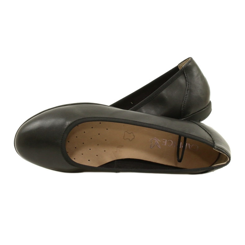 Ballerines confortables Caprice en cuir 22150-20 022 Nappa noir 5