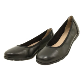 Ballerines confortables Caprice en cuir 22150-20 022 Nappa noir 3