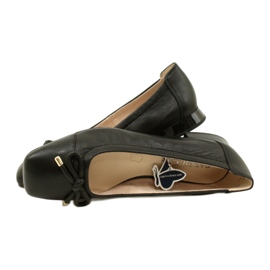 Caprice ballerine chaussures femme avec nœud 9-22104-20 040 Noir le noir 4