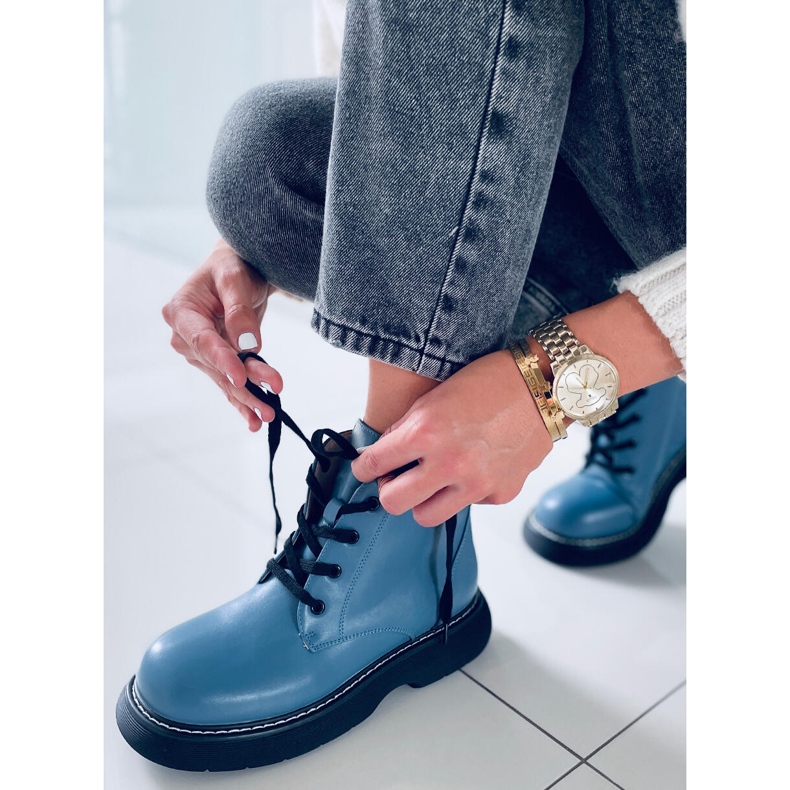 BM Bottes martensiaki bleu Gaia 1