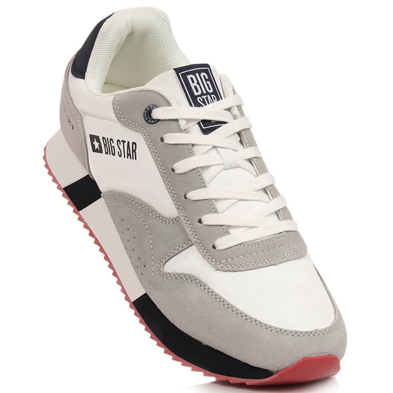 Chaussures de sport pour hommes Big Star LL174160 blanches beige 1