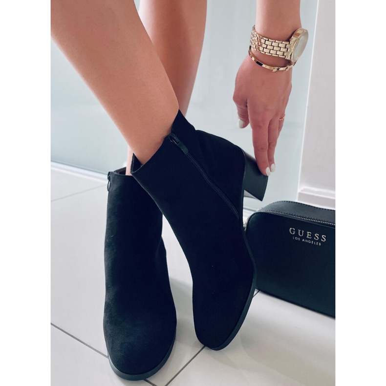 BM Bottes en daim classiques Natina Noir le noir 1