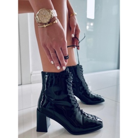 BM Bottines à talons hauts, laquées Aubrey Noir le noir 2