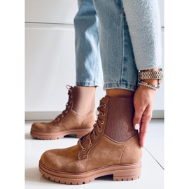 BM Bottines à lacets Vecna ​​​​Kaki brun 1