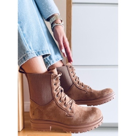 BM Bottines à lacets Vecna ​​​​Kaki brun 2