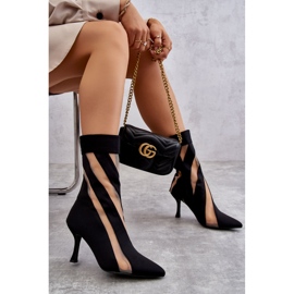 PS2 Bottes à talons hauts pour femmes à la mode Noir Deyna le noir 4