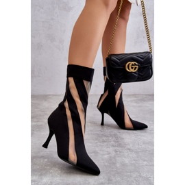 PS2 Bottes à talons hauts pour femmes à la mode Noir Deyna le noir 7