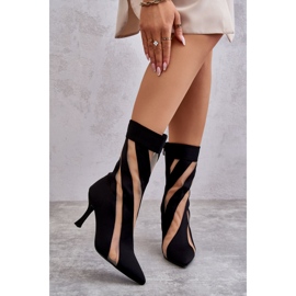 PS2 Bottes à talons hauts pour femmes à la mode Noir Deyna le noir 5