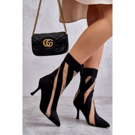 PS2 Bottes à talons hauts pour femmes à la mode Noir Deyna le noir 6