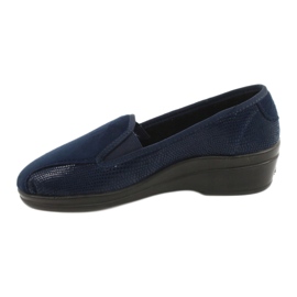 Befado chaussons femme en polyuréthane 034D001 bleu marine 2