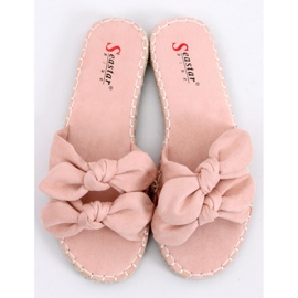 Chaussons roses pour femmes roses LL-119 Rose 1