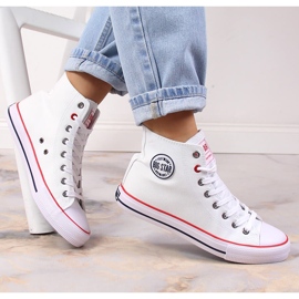 Baskets montantes blanches Big Star T274026 2