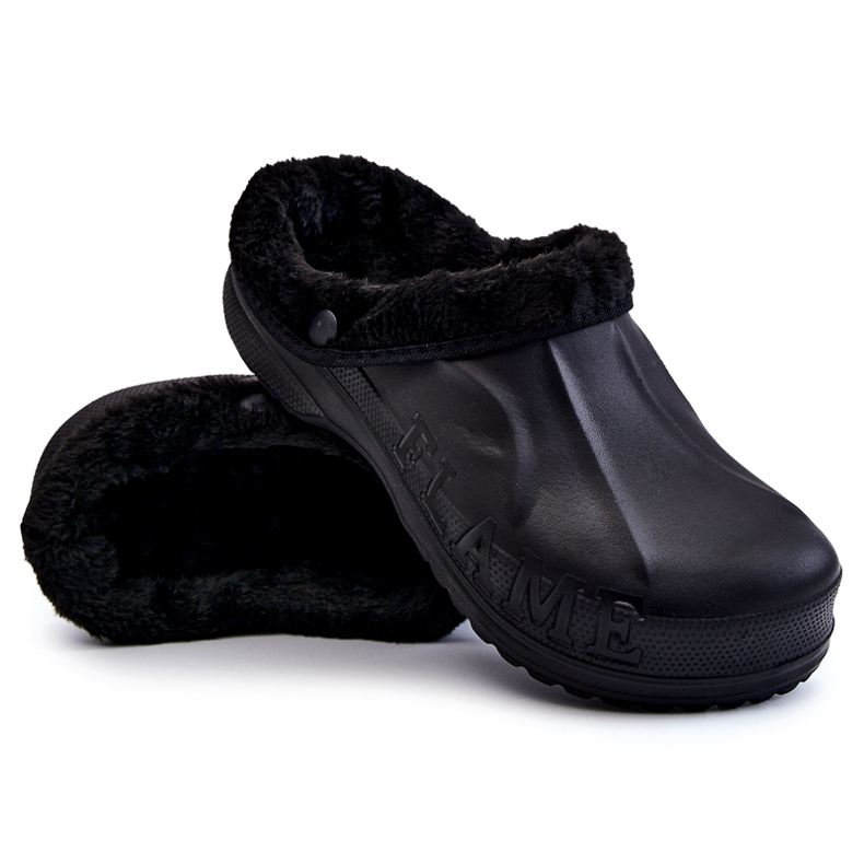 PM2 Claquettes Warm Crocs Homme Noir Calmo le noir 3