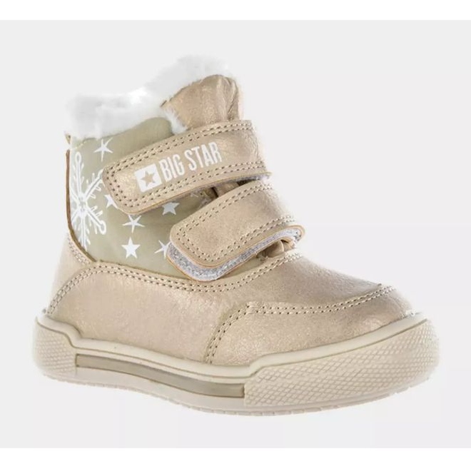 Chaussures, bottes de neige Big Star Jr. KK374189 beige d'or 1 Chaussures, bottes de neige Big Star Jr. KK374189 beige d'or 1