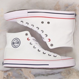Baskets montantes blanches Big Star T274026 1