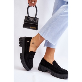 PS2 Chaussures à enfiler en daim pour femmes Noir Fiorell le noir 3