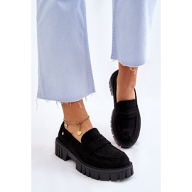 PS2 Chaussures à enfiler en daim pour femmes Noir Fiorell le noir 6